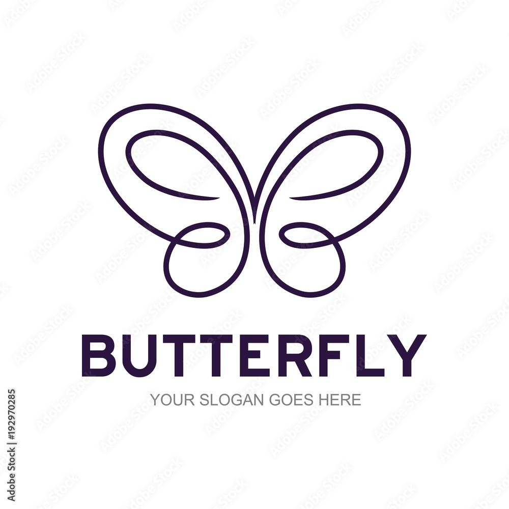 Obraz premium Butterfly logo template