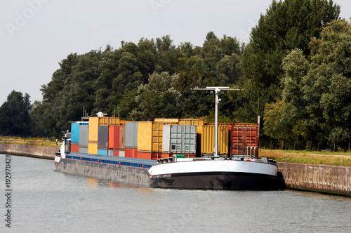 Slika na platnu Container barge