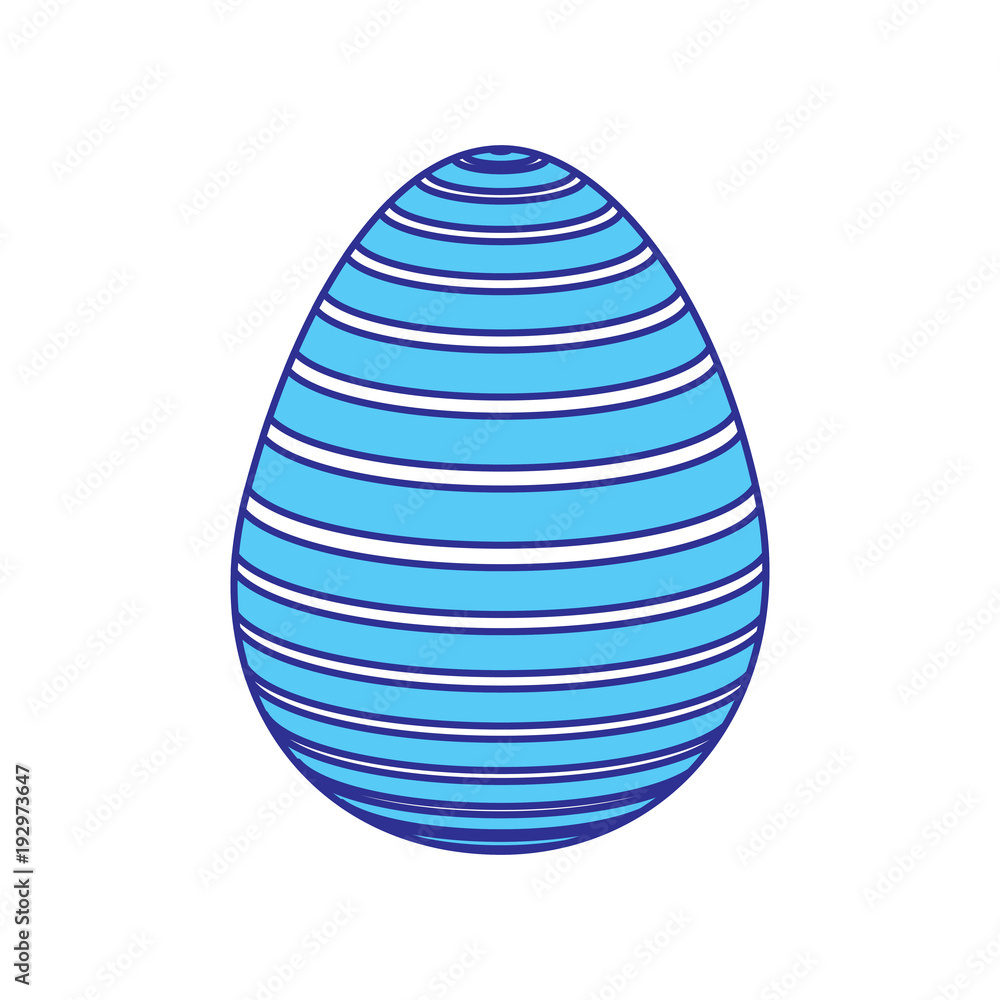 decorative easter egg ornament festive vector illustration blue image