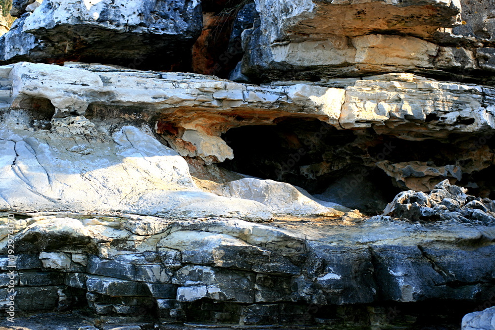 Naklejka premium Mystic rocks on seaside