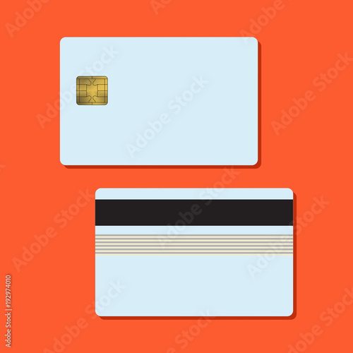 Bank Credit Card Mockup Blank Teplate