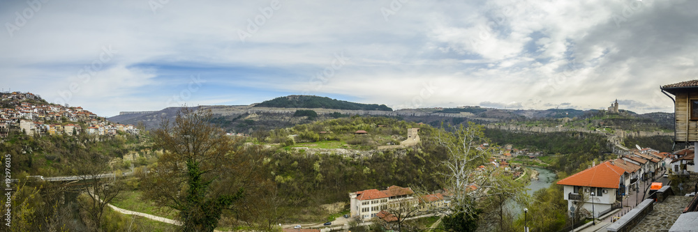 Panorama of tsarevets stronghold