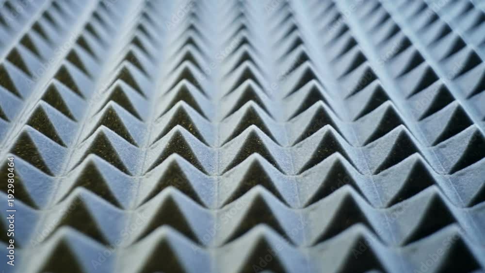 Acoustic foam panel background, sliding video Acoustic foam panel background, sliding video