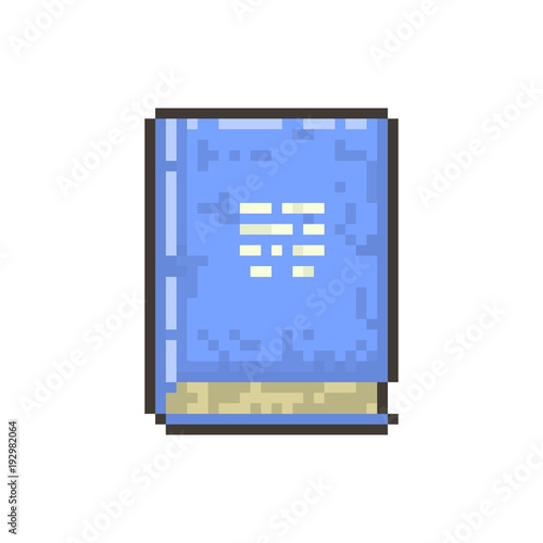 Pixel old magic book for games and websites