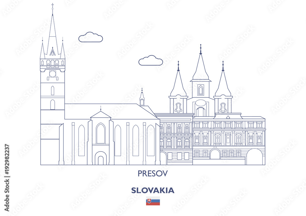 Presov City Skyline, Slovakia