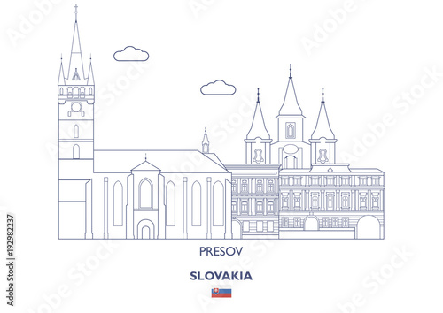Fotografi Presov City Skyline, Slovakia