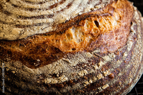 Delicious rustic sourdough baked bread 2
