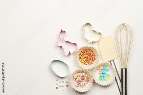Objects for the decoration of Easter cookies