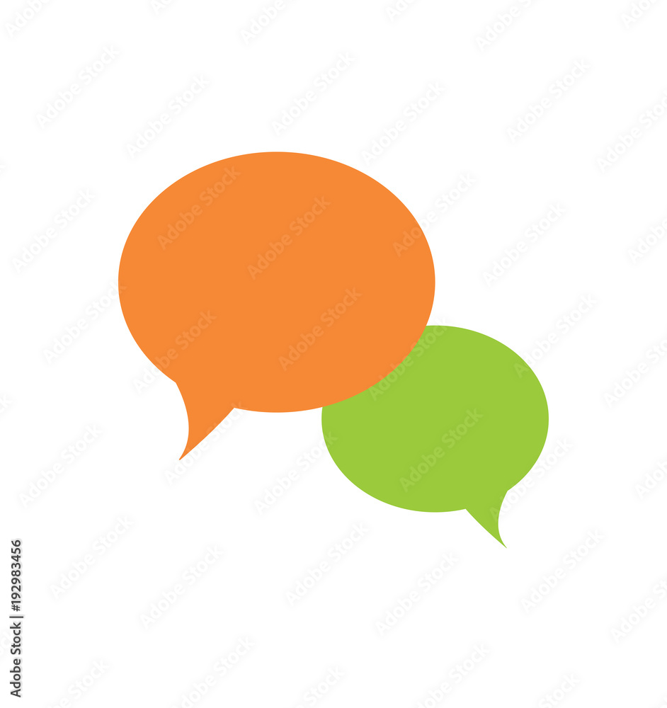 Vector of abstract simple speech bubble Vector of abstract simple speech bubble