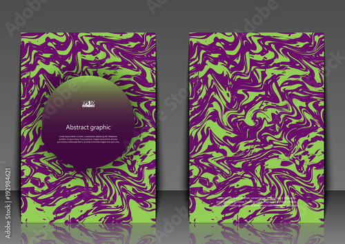 Flyer template with abstract background. Graphic illustration with geometric pattern. Eps10 Vector illustration.