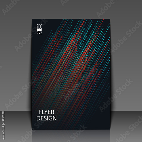 Graphic illustration with geometric pattern. Template flyer with abstract background. Eps10 Vector illustration