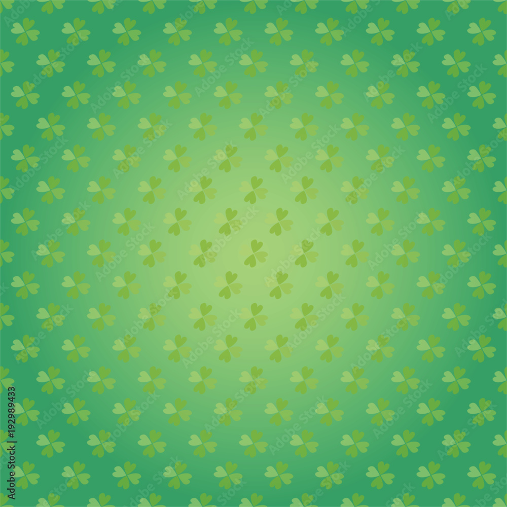 Saint Patricks Day seamless pattern with clover shamrock Vector cartoon colorful spring background Saint Patricks Day seamless pattern with clover shamrock Vector cartoon colorful spring background
