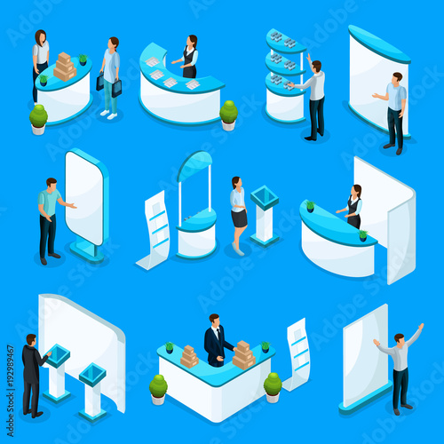 Isometric Promotional Stands Collection