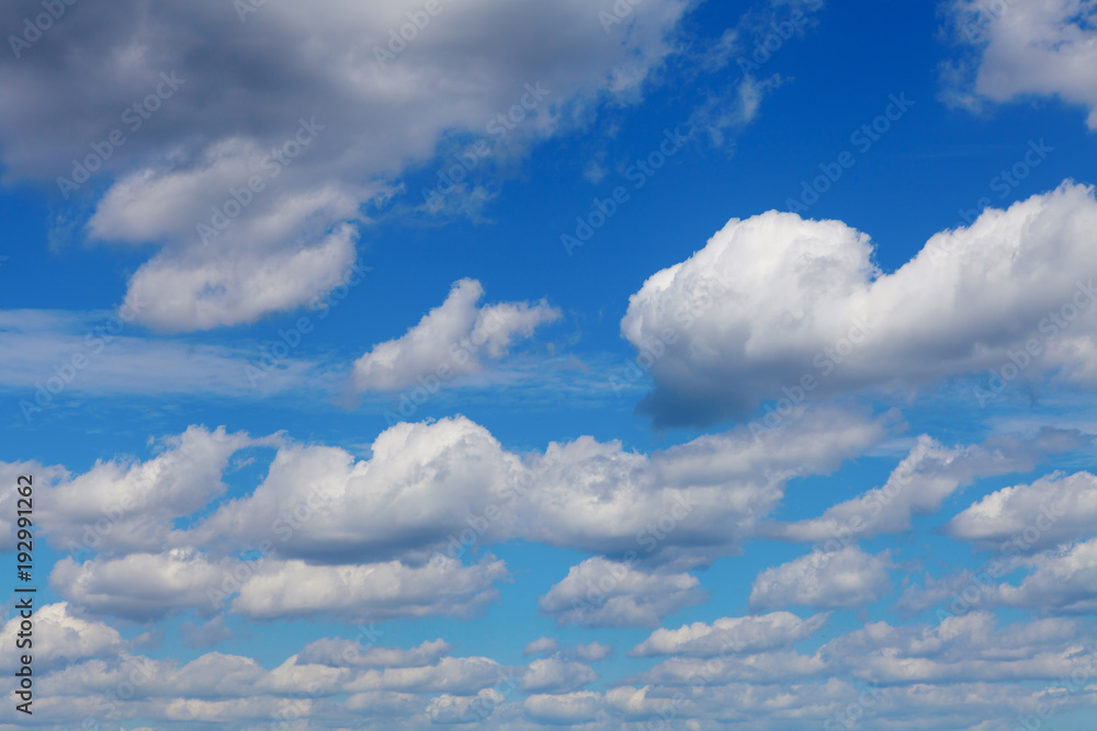 Blue sky with white clouds natural background Blue sky with white clouds natural background
