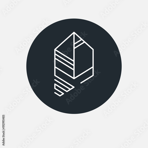 Creative vector logo - leaf