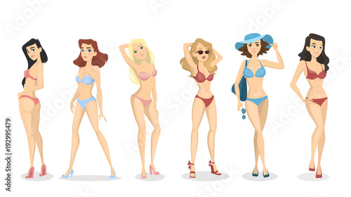 Women in bikini.