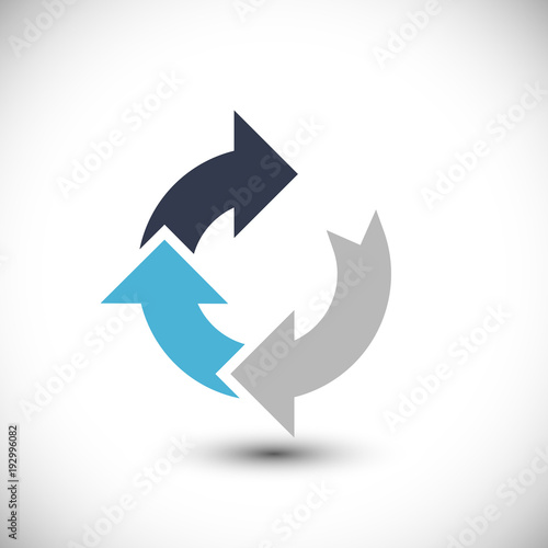 Free Download Load reload vector icon progress indicator bar arrows circle icon - GFXLoad