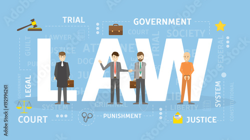 Law concept illustration.