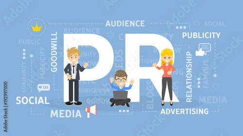PR concept illustration.