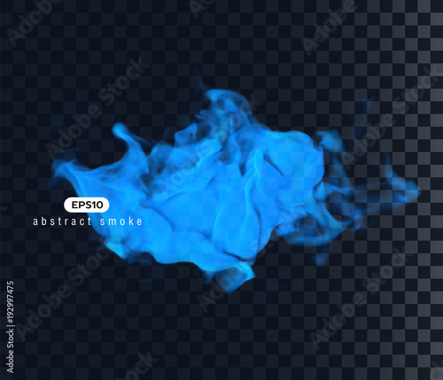 Vector illustration of smoky shape.