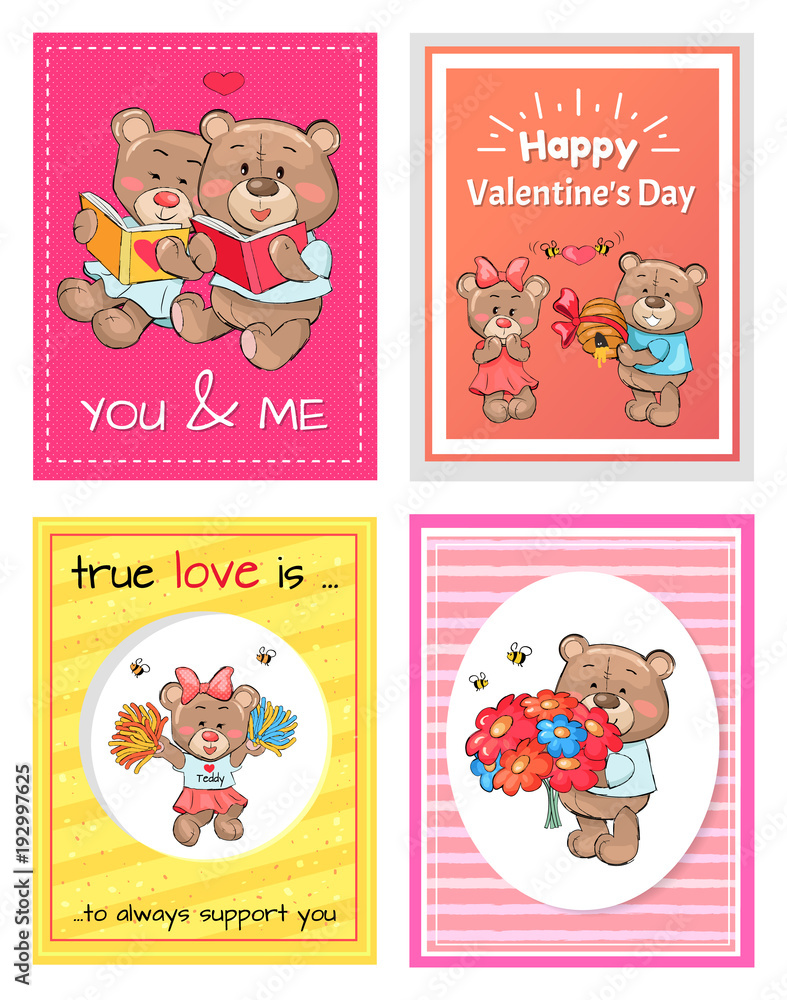 Happy Valentines Day to You and Me, True Love Set
