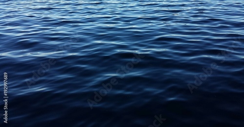 Dark blue water surface with ripples as a background  © natalya2015