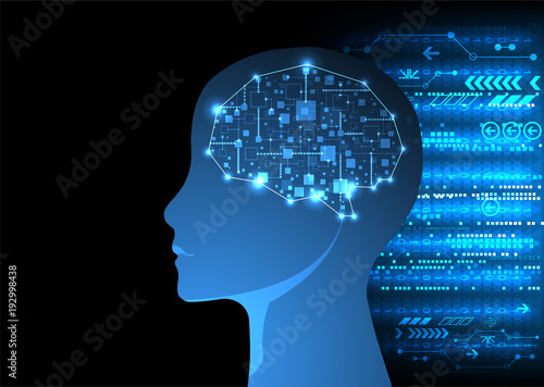 Artificial intelligence concept. Technology background.