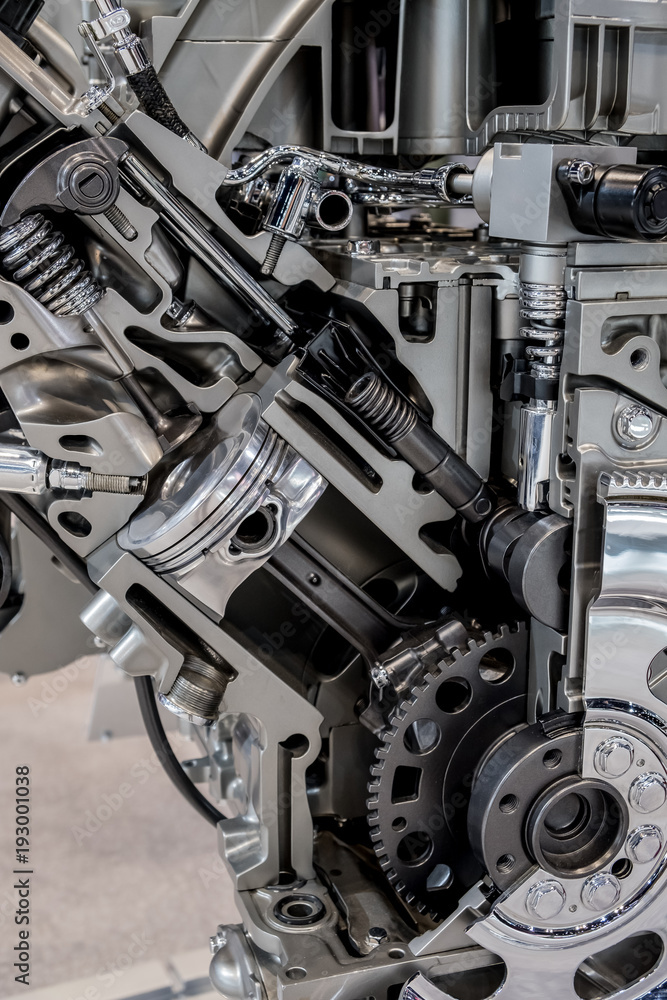 Fototapeta premium Internal combustion engine cutaway