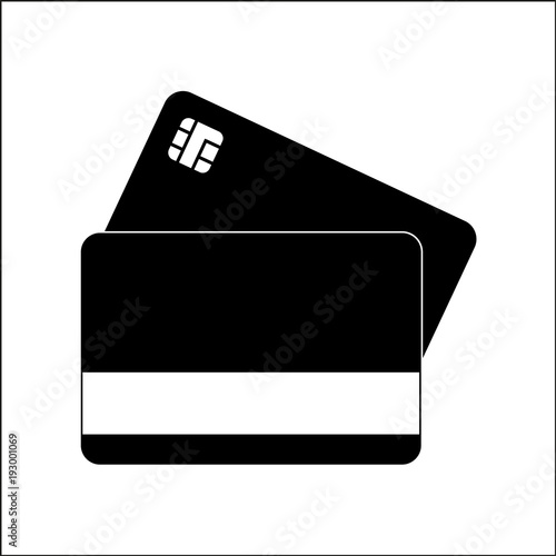 Vector flat icon money dollars Bank card