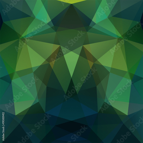 Abstract geometric style green background. Vector illustration