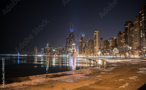 Big City Skyline at Night photo