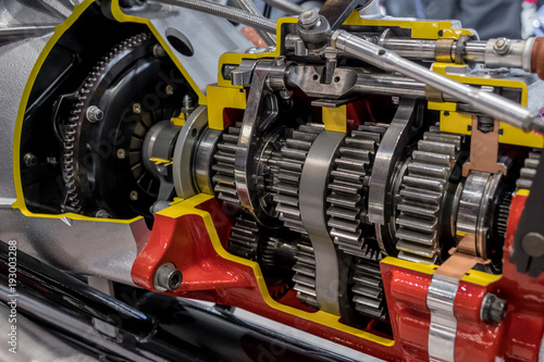 Photography Cutaway car gearbox