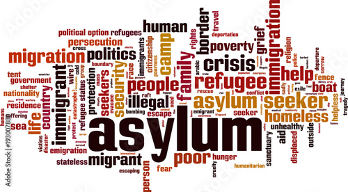 Asylum word cloud