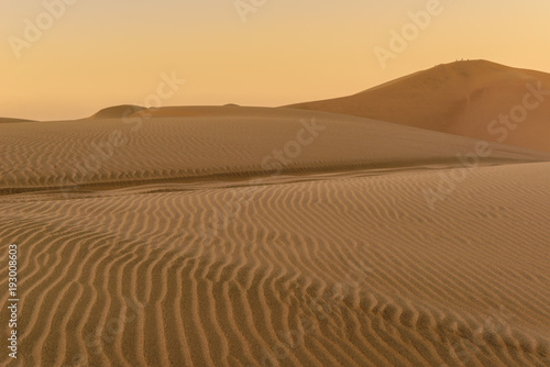 Sand dunes of Ica Desert near Huacachina  Ica Region  Peru