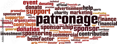Patronage word cloud
