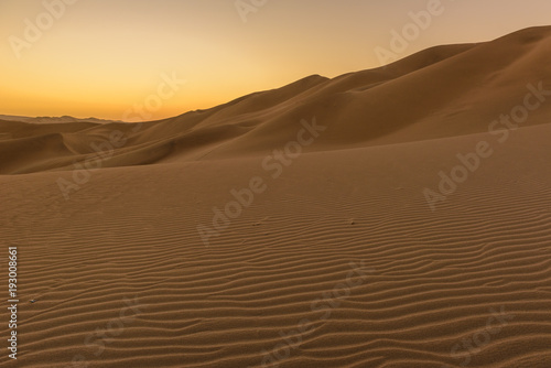 Sand dunes of Ica Desert near Huacachina, Ica Region, Peru