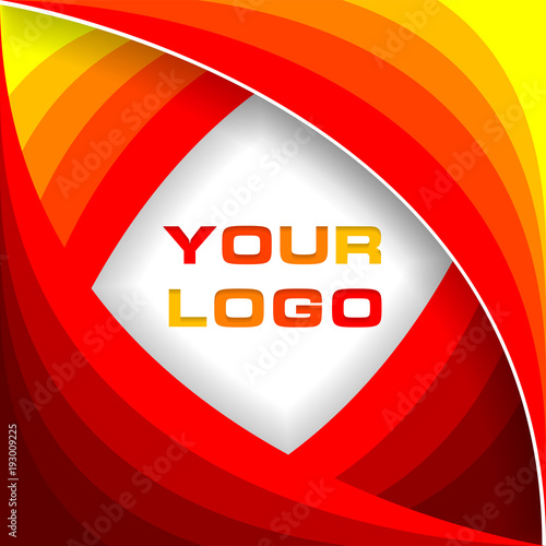 Vector abstract orange wave background
