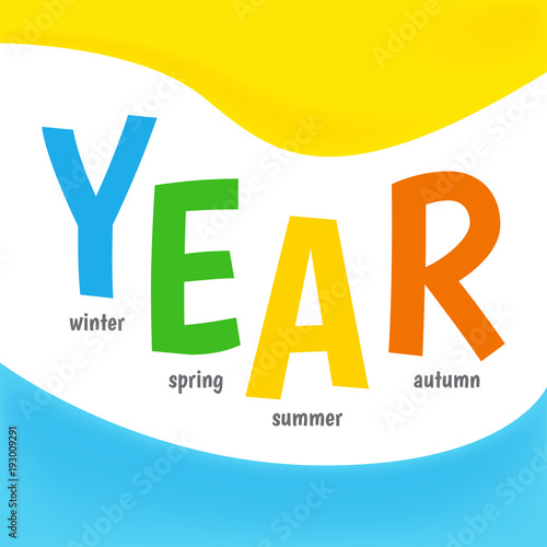 Vector season icons. Four seasons icon symbol vector illustration. Weather