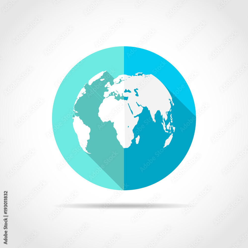 World map icon. Vector illustration. World map icon. Vector illustration.