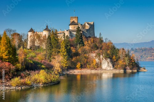 Castle in Nidzica, Czorsztyn Reservoir, Autumn, Poland