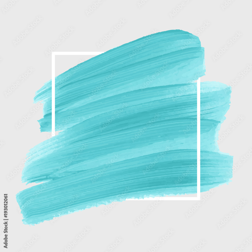 Brush painted acrylic abstract background illustration vector over square frame. Perfect watercolor design for headline, logo and sale banner. Brush painted acrylic abstract background illustration vector over square frame. Perfect watercolor design for headline, logo and sale banner.