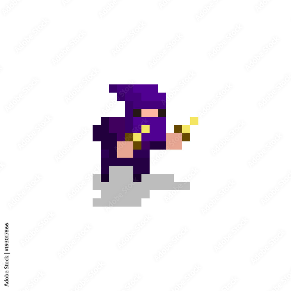 pixel character assassin for games and web sites pixel character assassin for games and web sites