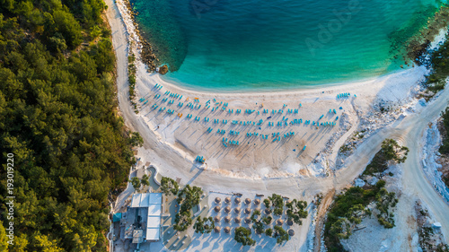 Porto Vathy Marble Beach in Thassos Island Greece © porojnicu