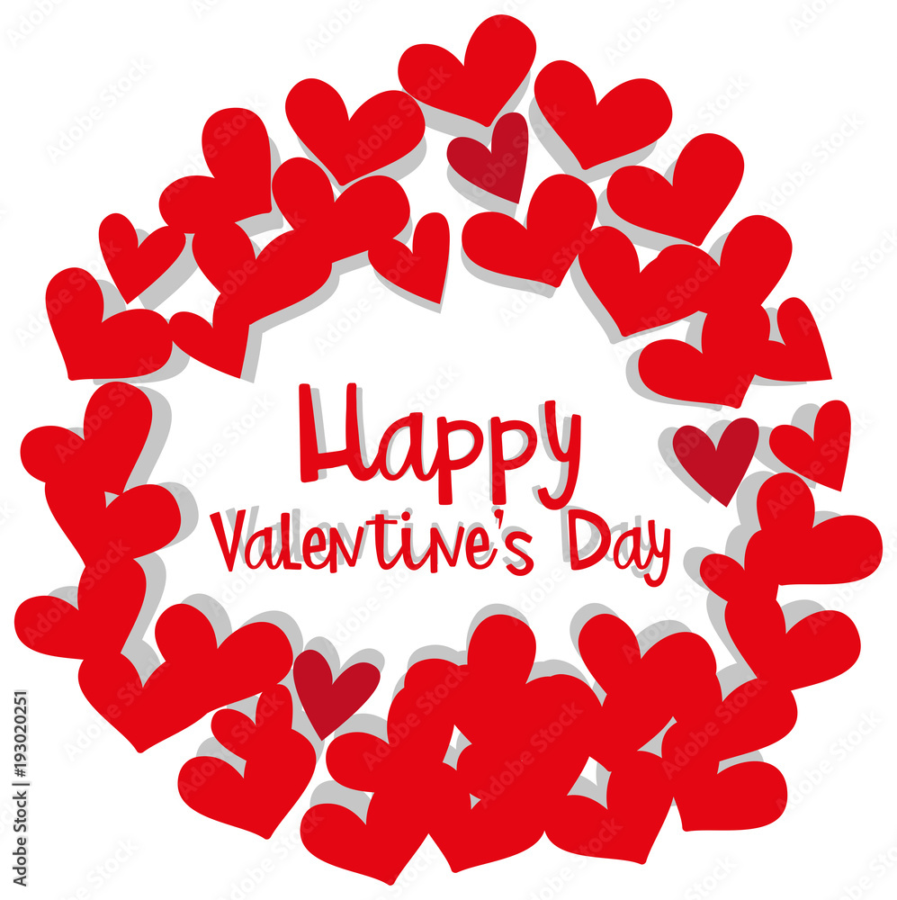Valentine card template with heart frame Valentine card template with heart frame