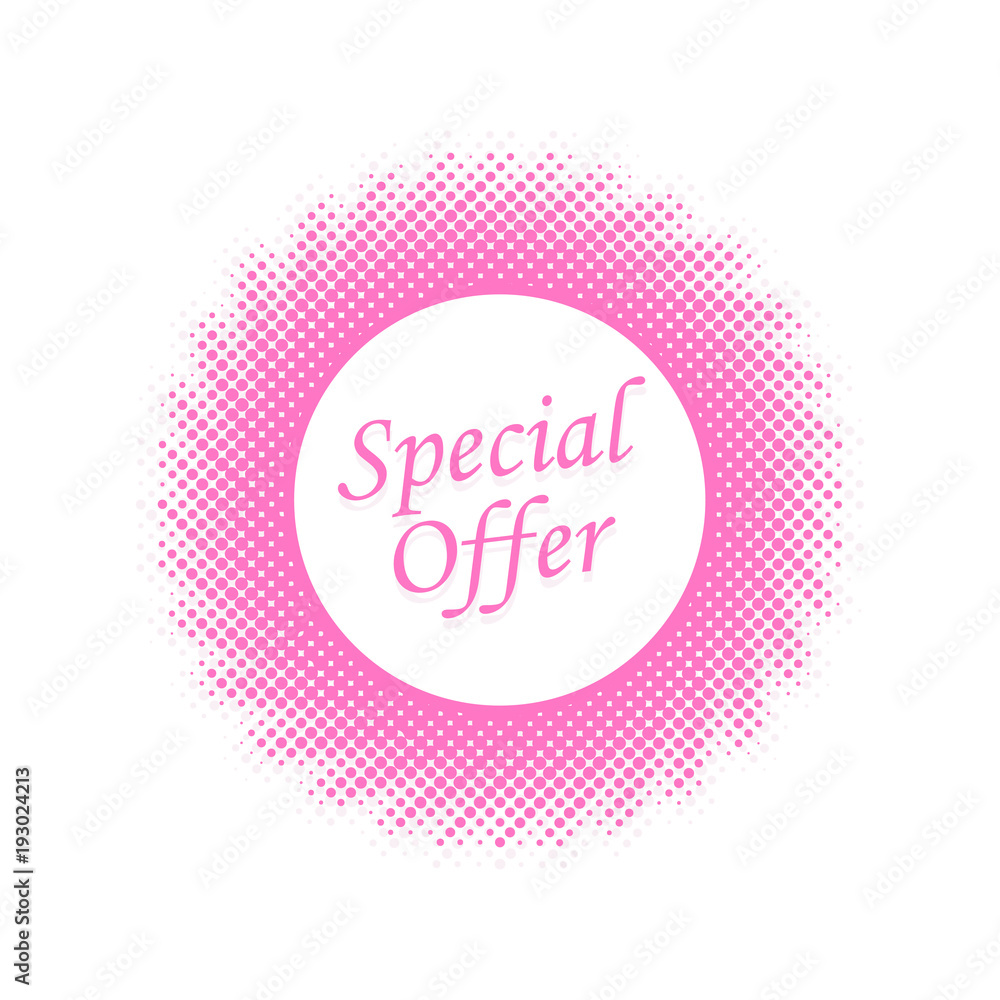 Special offer label. Vector illustration