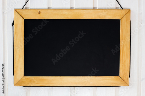 Blackboard on the wall. Whi...