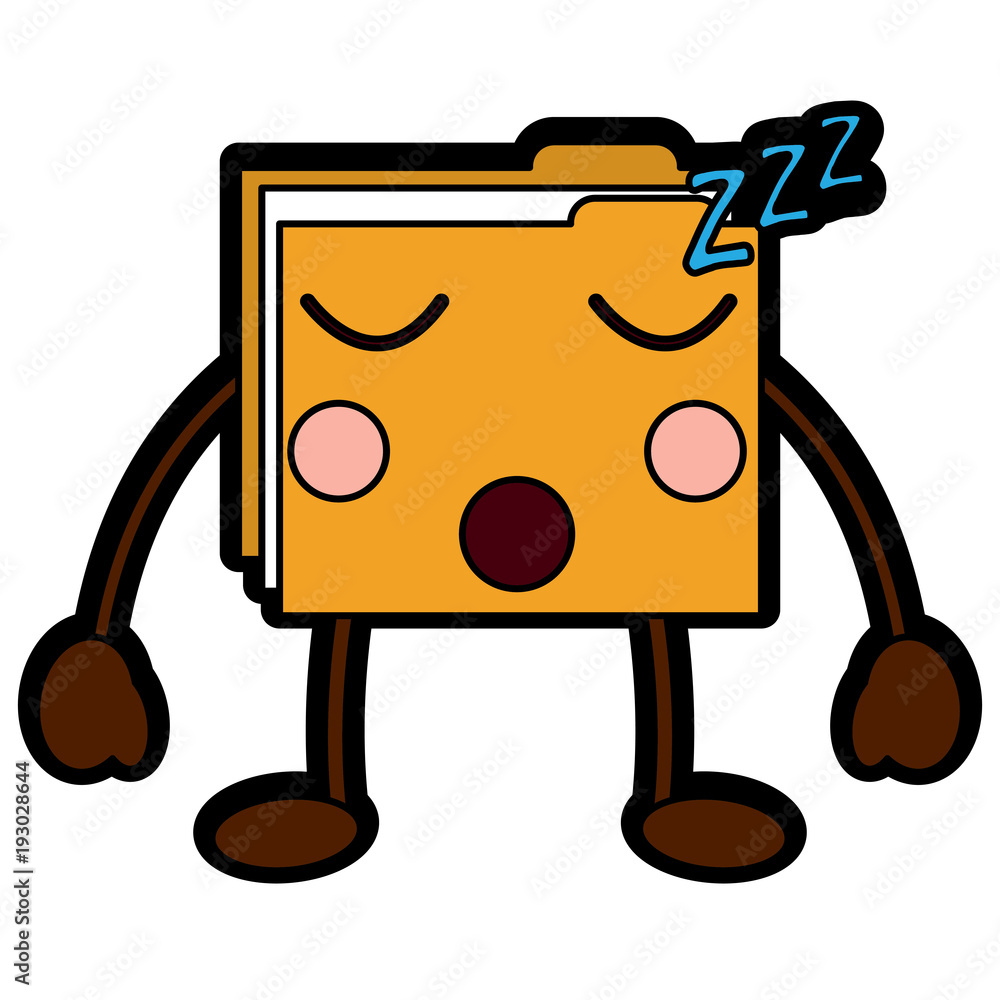 file folder sleeping emoji icon image vector illustration design file folder sleeping emoji icon image vector illustration design