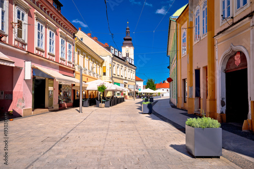 Fototapeta Naklejka Na Ścianę i Meble -  Town of Cakovec main street view