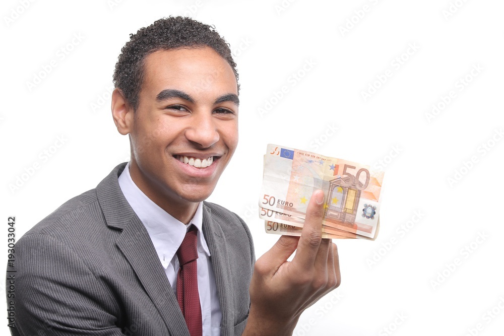 Businessman with money Businessman with money
