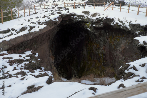 Cave Of Nunziata Mount In Winter Etna Park, Sicily photo